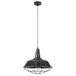 PRENDELUZ Zwarte hanglamp, 1 x E27, dimbaar, 36 x 36 cm, decoratieve verlichting voor thuis, kamers en moderne ruimtes.