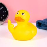 OOTB Badeend Middelvinger - 8cm - Geel - Rubber