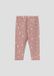 s.Oliver Leggings Gebloemd Lang Katoen Oudroze Unisex Kinderen 74