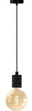 Calex Retro Pendel Hanglamp - Zwart - E27 - Industrieel - 1.5m - Dimbaar