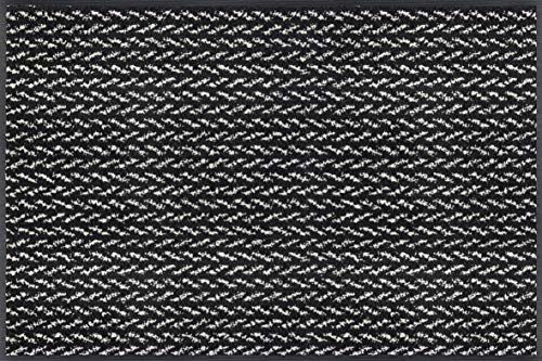 Wash+Dry Design voetmat - zwart - 60x90 cm