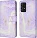 iMoshion Design Bookcase Hoesje Samsung Galaxy A52 / A52 5G / A52s - Paars / Purple Marble