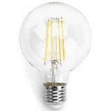 Glowster Ampoule LED G80 E27 8 W avec filament transparent