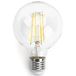 Glowster Ampoule LED G80 E27 8 W avec filament transparent