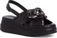 Tamaris - Dames - Plateau sandalen - Zwart - Maat 39