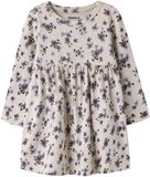 NAME IT Jurk beige / lichtblauw / donkerlila