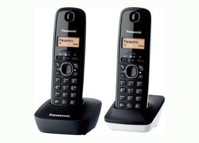 Panasonic KX-TG1612 DECT Phone - Black - Caller ID - 1 Handset