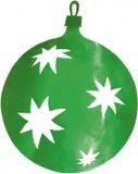 Merkloos / Sans marque Fest-Dekor Gmbh Kerstballen hangdecoratie groen 40 cm