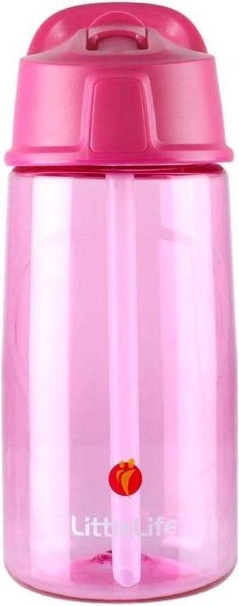 LittleLife Drinkfles Flip-top Junior - 550 ml - Roze