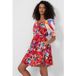 French Connection Isadora Patch Popln Bardot Drs Vivviola/bblgm/neono Taille: XS