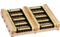 Relaxdays 4 x Balayeur de porte extérieur, antidérapant, brosse, paillasson