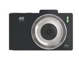 Aiorber Nieuwe camera voor kinderen, 4K HD digitale camera, retro CCD-camera, voor studenten, kinderen, zwart