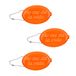 Fisura – Ovale rubberen portemonnee “No me da la vida” oranje. Retro portemonneetje met ketting, zakmodel unisex met attitude. 3 stuks.