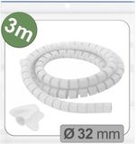 Quadrios 25CA747 Kabelslang 32 mm (max) Wit 3 m