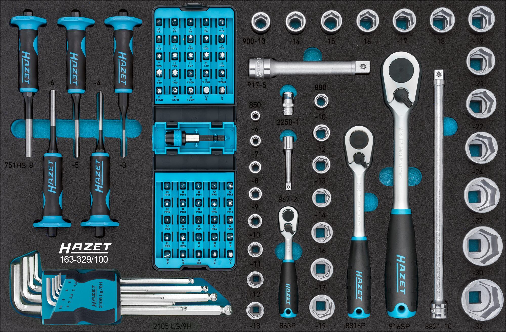 HAZET Gereedschapset 163-329/100
