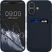 kwmobile telefoonhoesje geschikt voor iPhone 17 - Hoesje met pasjeshouder - TPU case in donkerblauw