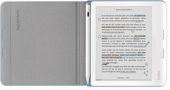 Kobo Libra Colour Hoes - Blauw