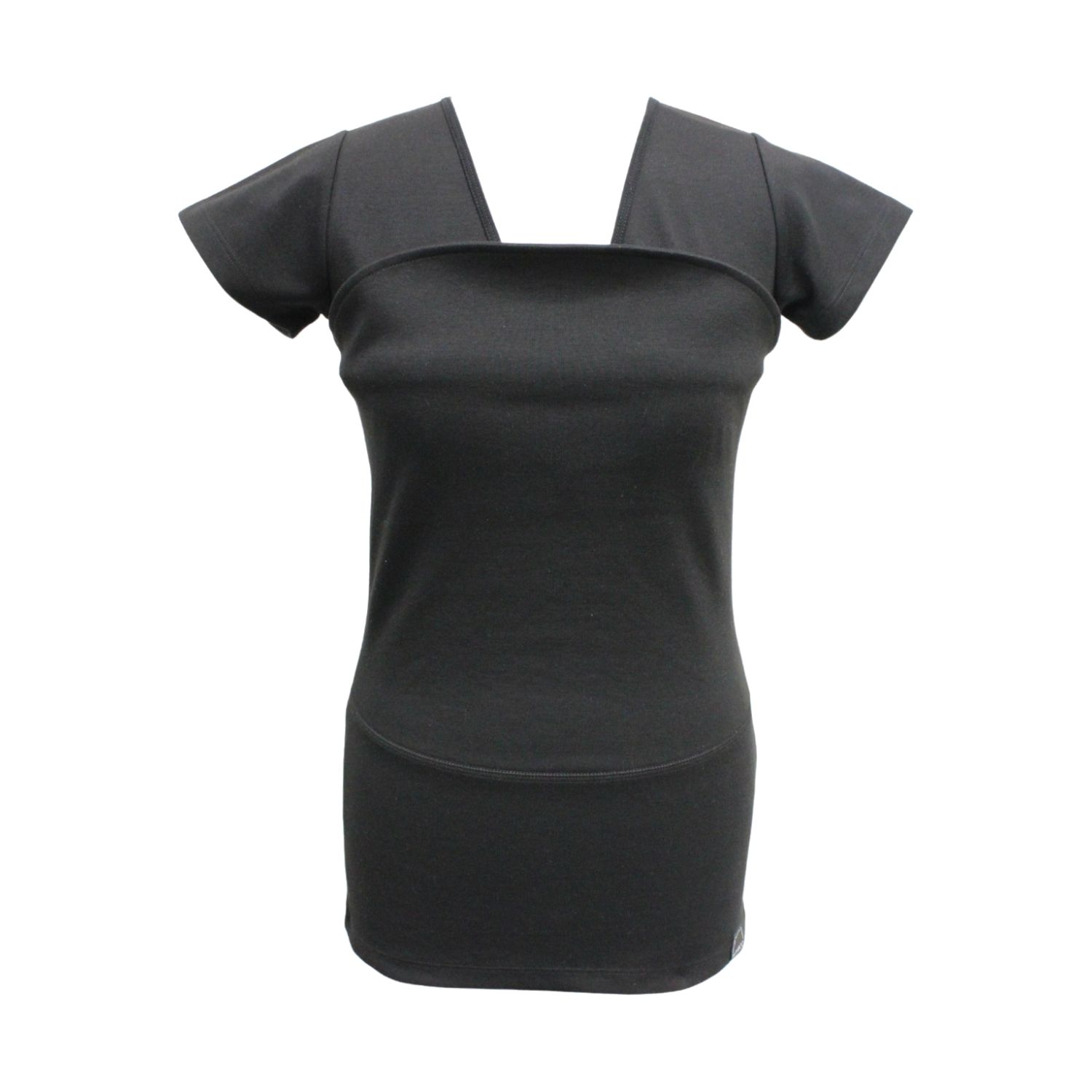 Womboo Buidelshirt - Vrouw - Zwart - Maat M
