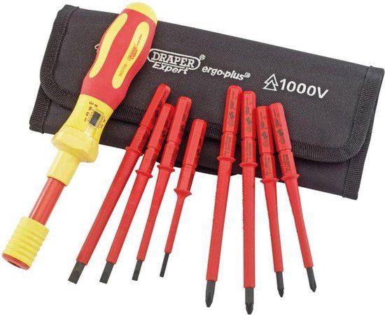 Draper Tools Expert VDE Screwdriver Set - 9 Piece - 65372