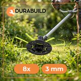 Hikey Draadkop Grastrimmer & Bosmaaier Set van 6 stuks, M10 Schroefdraad, 4 x 3mm Maaigaren