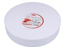Graziano Cake Base, Polystyrene Round Discs for Cake or Topper, Ideal for Children's Birthday Parties and Weddings, 5cm Height and 25cm Diameter