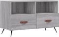 vidaXL Meuble TV 80x36x50 cm Gris Bois de chêne Sonoma