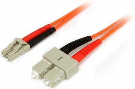 StarTech.com 2m Multimode 50/125 Duplex Glasvezel Netwerkkabel LC-SC