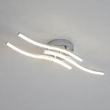 Comely Moderne led-plafondlamp, zilverkleurig, elegant, led-plafondlamp | Neutraal licht 4500 K, led-plafondlamp voor woonkamer, slaapkamer, keuken en eetkamer