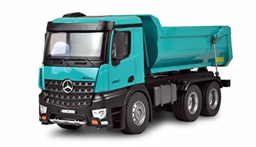 AMEWI 22533 Mercedes vrachtwagen Kipper PRO metaal V2 licentievoertuig 2,4 GHz RTR Petrol incl. extra accu