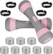 Bol 2x Haltères réglables 3-en-1 - Haltères 1-2KG/2.2-4.4lbs avec 8 poids libres de 250g/0.55lbs - Convient aux hommes/femmes - Équipement de fitness pour entraînement à domicile, gym et Pilates ensemble d'haltères