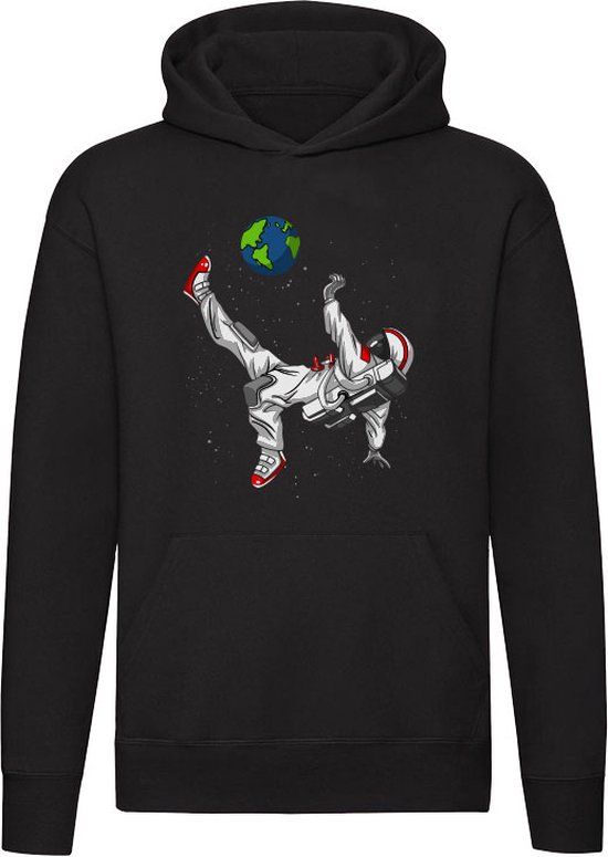 Sol's Astronaut Voetballer Hoodie - Zwart - Unisex - L