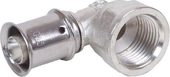 KeKelit Kelox knie - 1/2x16mm binnendraad pers messing