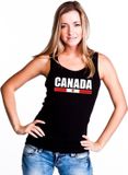 Bellatio Decorations Shoppartners Bv Zwart Canada supporter mouwloos shirt dames - Canada singlet shirt/ tanktop M
