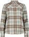 CMP Dames lange mouwen geruit shirt toffee/lagoon S