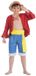 CHAKS - Volwassen One Piece Luffy-kostuum - S