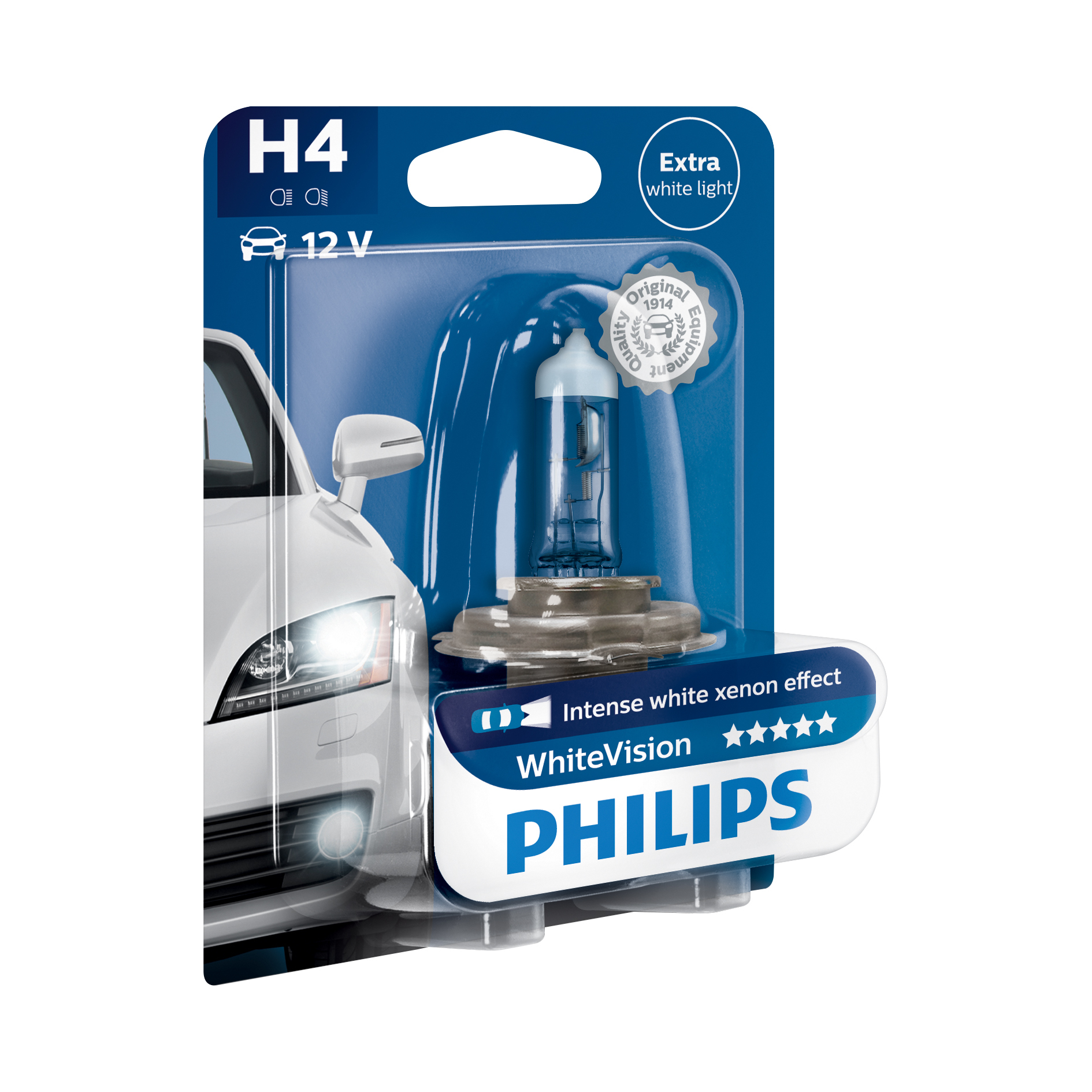 Philips White Vision H4 12V