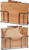 Excellent houseware Bamboe Snijplank - 5 Delig - Bruin