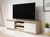 DELLING meuble TV 2 portes sonoma/blanc
