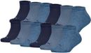 Puma Sokken Plain Sneaker 12P Denim Blauw 39-42 Unisex Katoen