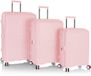 Heys AirLite 4 wielen Kofferset 3-delig met uitbreidingsplooi - Harde bagage - TSA slot - blush