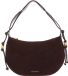Coccinelle Leren schoudertas Thess Handbag Suede Le. / Grained Le. Fango / Fango donkergroen