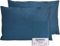 Komfortec Set van 2 Premium Jersey Kussenslopen 40x60 cm - Blauw