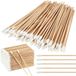 Coucke BeiJingLiangPinJiaZuoKeJiWenHuaFaZhanYouXianGong 300 Stuks Lange Houten Wattenstaafjes voor Oren en Schoonmaak, Ideaal voor Tattoo, Make-up en Nagels