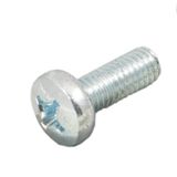 SCHROFF Vis cruciforme, Pozidrive, M6x16, Acier, Zingué, 100 pièces