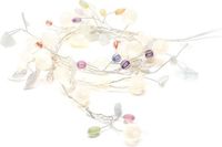 Konstsmide 3213-503 Led-lichtsnoer met groene bladeren en bessen, 6 uur timer, multifunctioneel, werkt op batterijen, binnen, 20 warmwitte diodes, transparante kabel