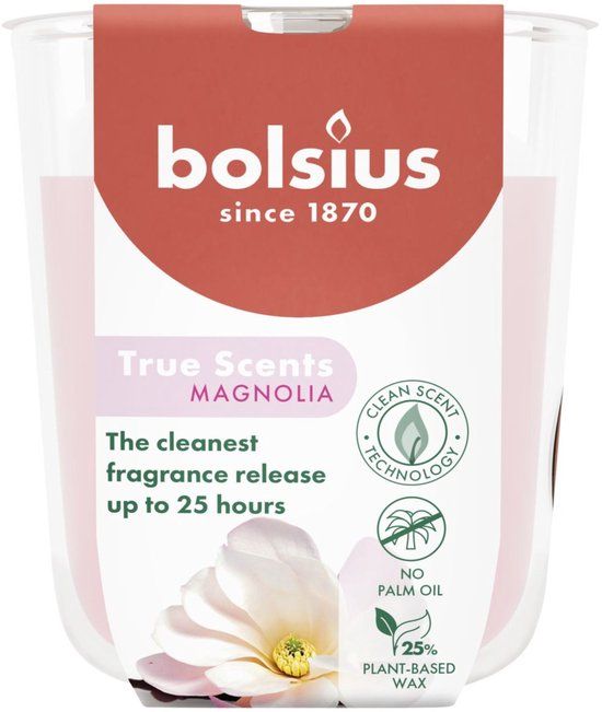 Bolsius - True Scents - Geurglas - 80/73 - Magnolia