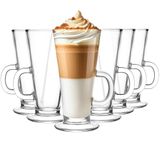 Glasmark Krosno Glazen Set 0,25 liter Koffieglazen Theeglazen Koffie Thee Glas Latte Macchiato Glazen Drinkglazen Waterglazen Vaatwasserbestendig Kleine 6 X 250 Ml