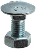 Index Fixing Systems BZ603910050 schroef met ronde kop, M12 x 70, 2-delige set