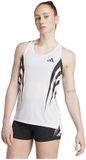 Adidas Adizero Archive Running Mouwloos T-shirt Wit L Vrouw