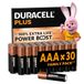 DURACELL Plus AAA Alkaline batterijen, 30 Stuks, 1.5V, LR03